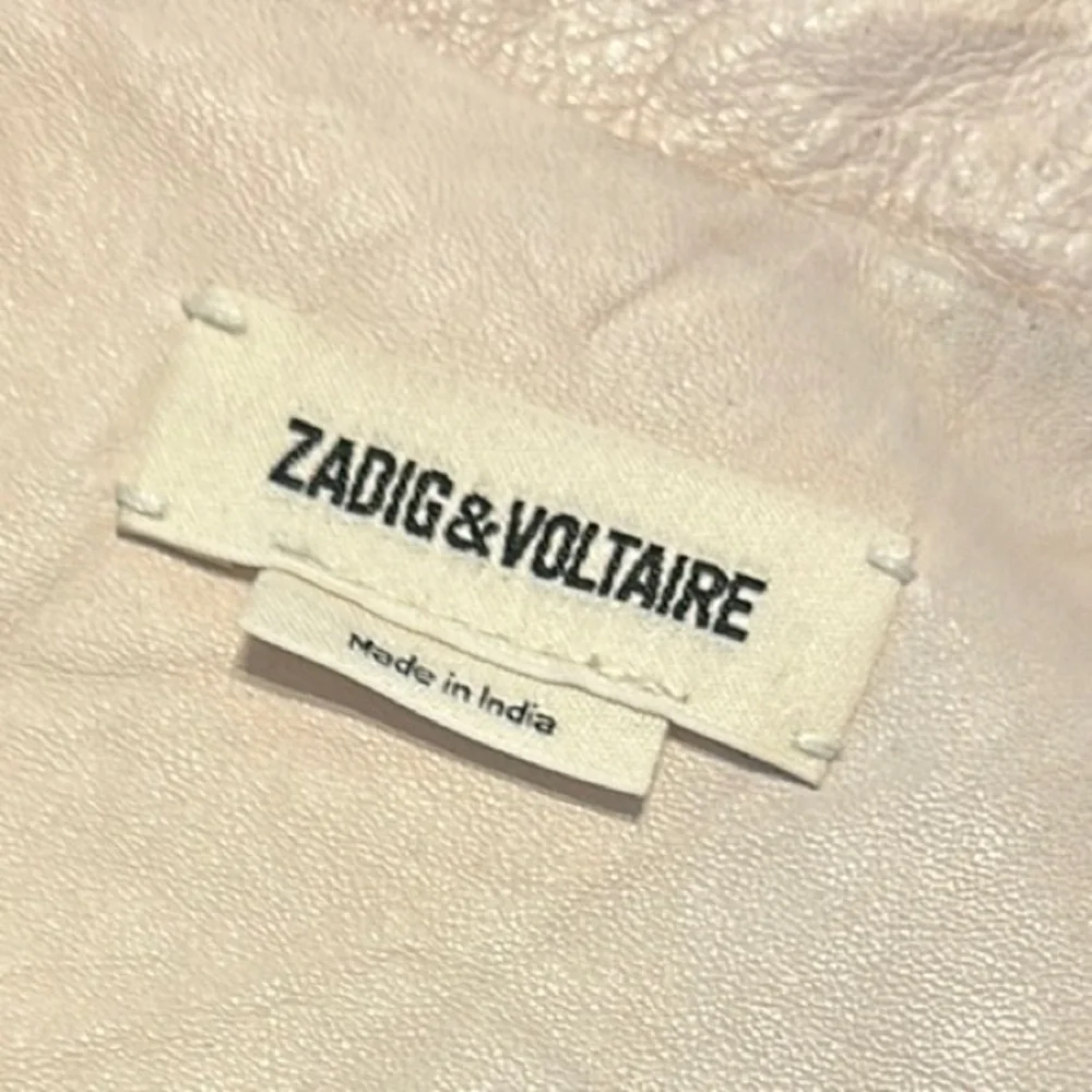 🌸 Zadig & Voltaire VERYS Crinkle Lamb Leather Blazer Jacket 38 / M - Picture 4 of 16